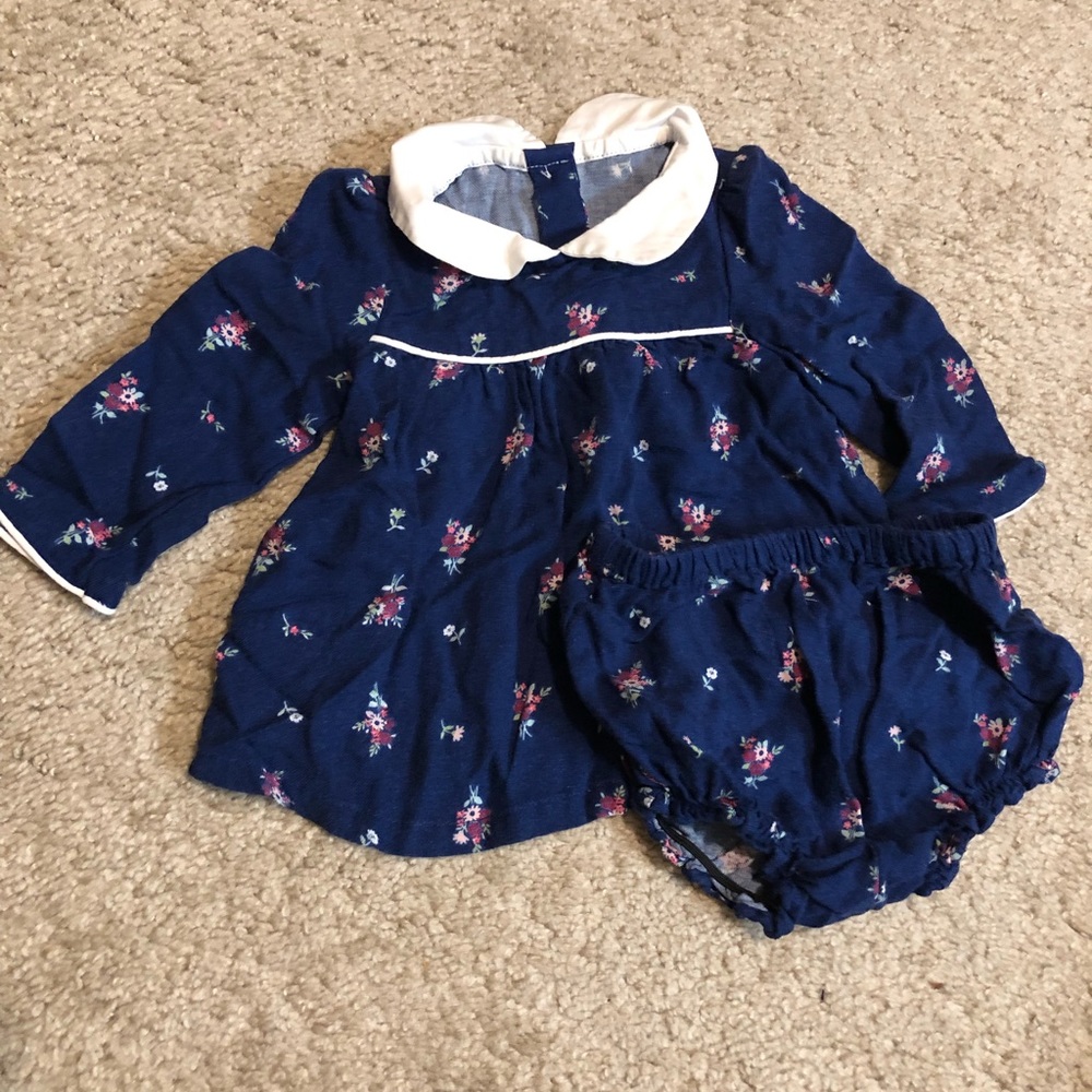 Janie and Jack short dress with diaper cover
